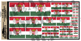 Flag of the Kingdom of Hungary  - 1/72, 1/48, 1/35, 1/32 Scales - Duplicata Productions