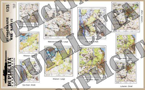 Russo-Ukrainian War - Maps #1 - 1/35 Scale