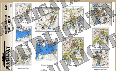 Russo-Ukrainian War - Maps #2 - 1/35 Scale