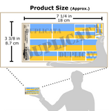 Ukrainian Flag, Variant 3, Sky Blue - 1/72, 1/48, 1/35, 1/32 Scales