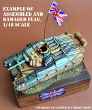 Pirate Flag #4 - 1/72, 1/48, 1/35, 1/32 Scales - Duplicata Productions