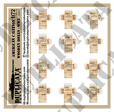 American C Rations Wooden Boxes, WW2 - 1/72 Scale - Duplicata Productions
