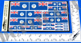 Flag of the Falkland Islands - 1/72, 1/48, 1/35, 1/32 Scales - Duplicata Productions
