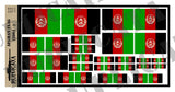 Afghan Flag - 1/72, 1/48, 1/35, 1/32 Scales - Duplicata Productions