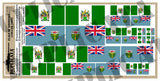 Rhodesian Flag - 1/72, 1/48, 1/35, 1/32 Scales - Duplicata Productions