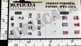 German Personal Papers - WW2 - 1/35 Scale (2 sheets) - Duplicata Productions