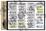 German Military Admin Signs, Occupied France -  WW2 - 1/35 Scale - Duplicata Productions
