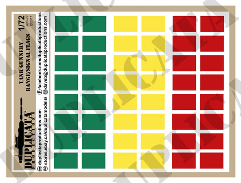 Tank Gunnery Range / Signal Flags - 1/72 Scale - Duplicata Productions