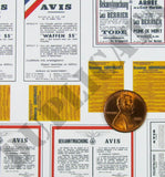 Announcement Posters - Occupied France, WW2 - 1/35 Scale (2 Sheets) - Duplicata Productions