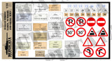 Italian Street Names, Numbers & Traffic Signs - WW2 - 1/35 Scale - Duplicata Productions