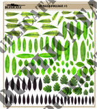 Jungle Foliage #1 - 1/72 Scale (2 sheets) - Duplicata Productions