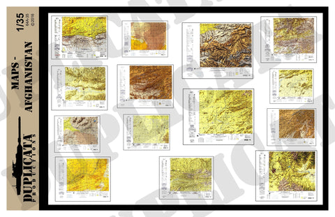 Maps - Afghanistan - 1/35 Scale - Duplicata Productions
