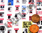 Modern Missing Person Posters  - 1/35 Scale - Duplicata Productions
