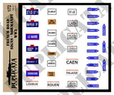 French Road Signs, Normandy -  WW2 - 1/72 Scale - Duplicata Productions