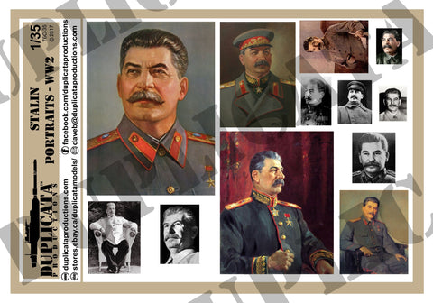 Soviet Stalin Portraits, WW2 - 1/35 Scale - Duplicata Productions