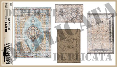 Old/Faded Rugs #2 - 1/48 Scale - Duplicata Productions