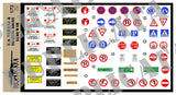 U.S. Vehicle & Traffic Signs - Iraq War - 1/72 Scale - Duplicata Productions