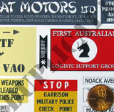 Australian Base Signs, Nui Dat - Vietnam War - 1/35 Scale (2 sheets) - Duplicata Productions