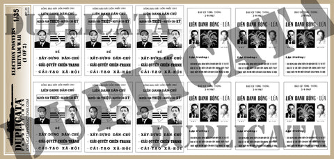 South Vietnamese Election Posters - Vietnam War - 1/35 Scale (2 Sheets) - Duplicata Productions