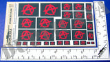 Anarchy Flag - 1/72, 1/48, 1/35, 1/32 Scales - Duplicata Productions