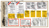 Announcement Posters - Occupied France, WW2 - 1/35 Scale (2 Sheets) - Duplicata Productions