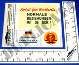 East German Berlin Wall/Border/Checkpoint Signs -1/35 Scale (3 sheets) - Duplicata Productions