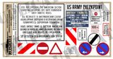 West German/Allied Berlin Wall/Border/Checkpoint Signs -1/35 Scale (3 sheets) - Duplicata Productions