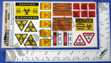 Zombie Apocalypse Biohazard Signs - 1/35 Scale - Duplicata Productions