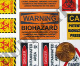Zombie Apocalypse Biohazard Signs - 1/35 Scale - Duplicata Productions