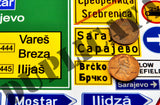 Bosnian Highway Signs, Yugoslav Wars - 1/35 Scale - Duplicata Productions