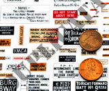 British & British Territories Trench & Field Signs #2 -  WW1 - 1/72 Scale - Duplicata Productions