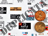 Canadian Road Signs, Europe #2 -  WW2 - 1/72 Scale - Duplicata Productions