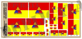 1st Armored Division Flag  - 1/72, 1/48, 1/35, 1/32 Scales - Duplicata Productions