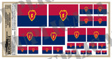 25th Infantry Division Flags (Tropic Lightning) - 1/72, 1/48, 1/35, 1/32 Scales - Duplicata Productions