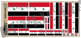 Syrian Flag - 1/72, 1/48, 1/35, 1/32 Scales - Duplicata Productions