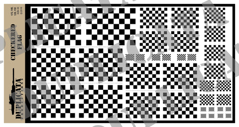 Checkered Flag - 1/72, 1/48, 1/35, 1/32 Scales - Duplicata Productions