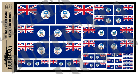 Flag of the Falkland Islands - 1/72, 1/48, 1/35, 1/32 Scales - Duplicata Productions