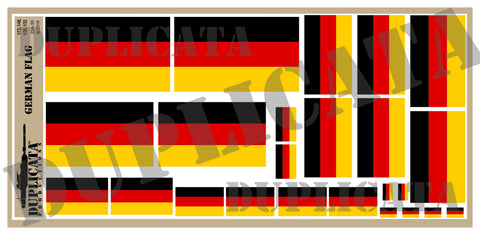 German Flag - 1/72, 1/48, 1/35, 1/32 Scales - Duplicata Productions
