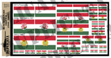 Hungarian Flags - Cold War - 1/72, 1/48, 1/35, 1/32 Scales - Duplicata Productions