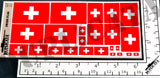 Swiss Flag - 1/72, 1/48, 1/35, 1/32 Scales - Duplicata Productions