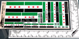 Syrian Opposition Flag - 1/72, 1/48, 1/35, 1/32 Scales - Duplicata Productions