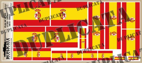 Flag of Spain (1785-1873 / 1875 - 1931) - 1/72, 1/48, 1/35, 1/32 Scales