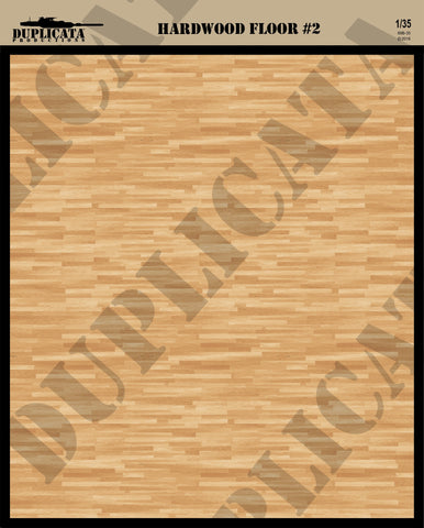 Hardwood Floor #2 - 1/35 Scale - Duplicata Productions