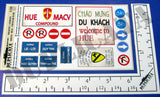 Traffic / Street Signs, Hue City - Vietnam War - 1/35 Scale - Duplicata Productions