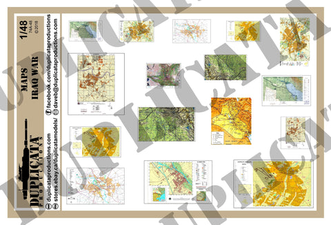 Maps - Iraq War - 1/48 Scale - Duplicata Productions