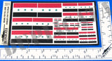 Iraqi (1963-1991) & Syrian (1963-1972) Flag - 1/72, 1/48, 1/35, 1/32 Scales - Duplicata Productions