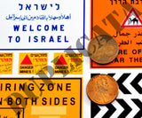 Israeli Road Signs #1 - 1/35 Scale (2 sheets) - Duplicata Productions