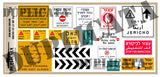 Israeli Road Signs #2 - 1/35 Scale (2 sheets) - Duplicata Productions