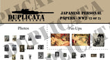 Japanese Personal Papers - WW2 - 1/35 Scale (2 sheets) - Duplicata Productions