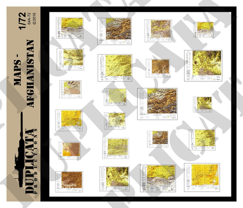 Maps - Afghanistan - 1/72 Scale - Duplicata Productions